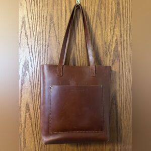 Portland Leather Brown Leather Tote Bag